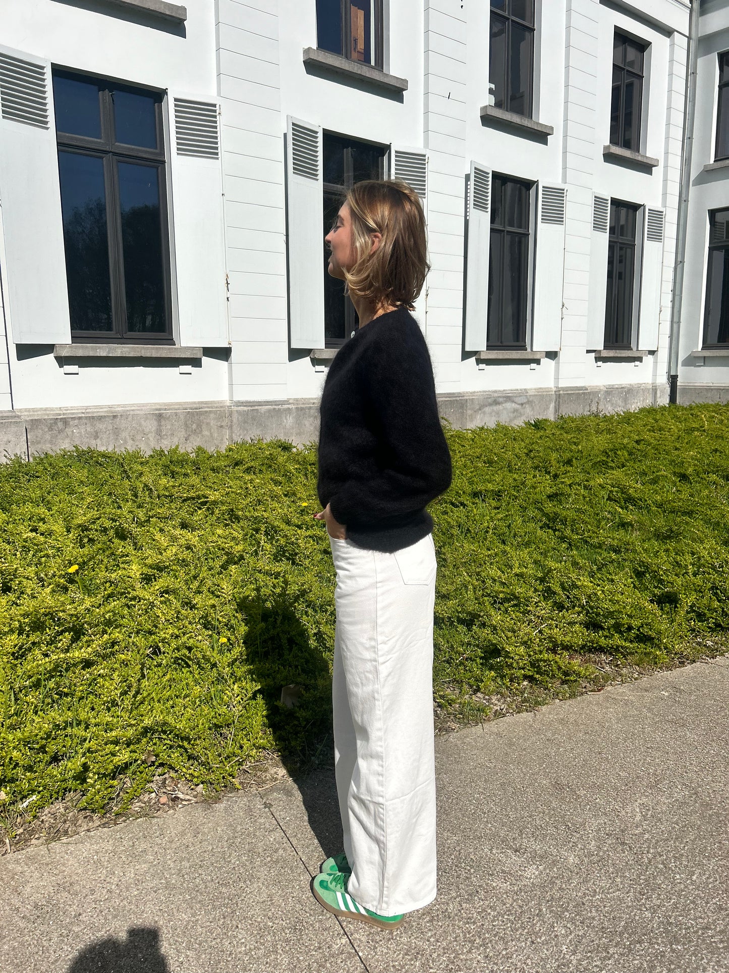 Black mohair cardigan
