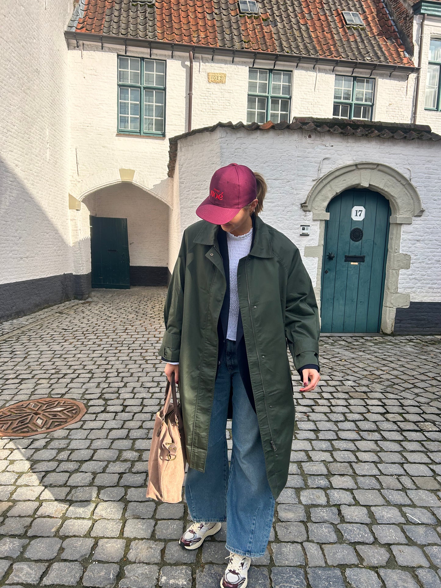 Long trenchcoat with belt