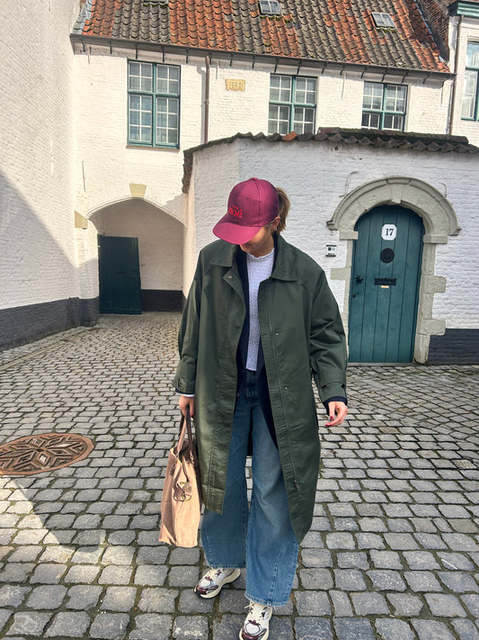 Long trenchcoat with belt