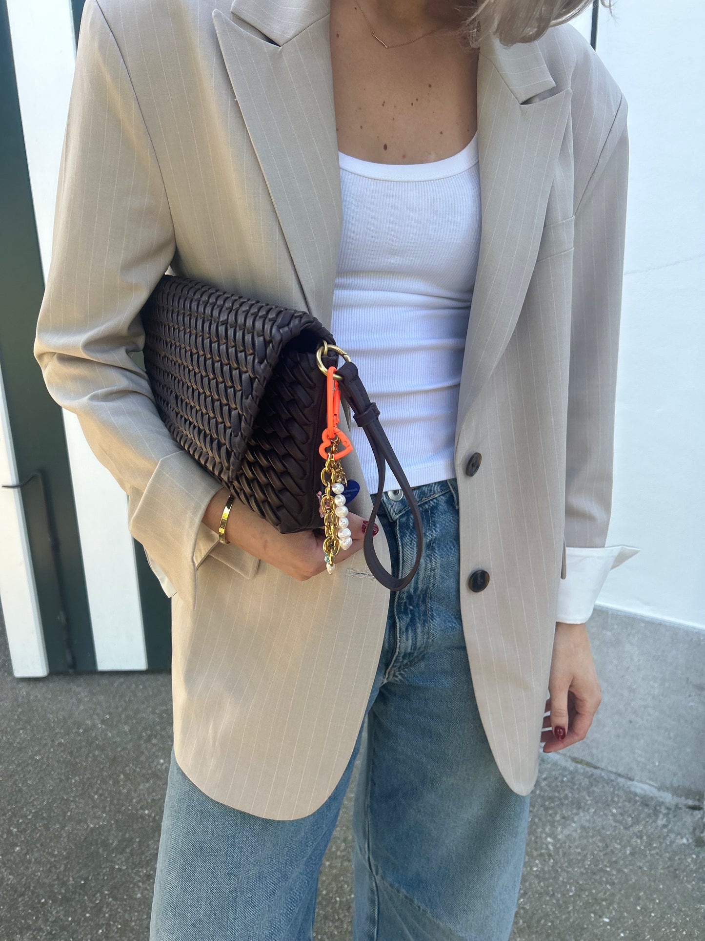 Oversized blazer stripes
