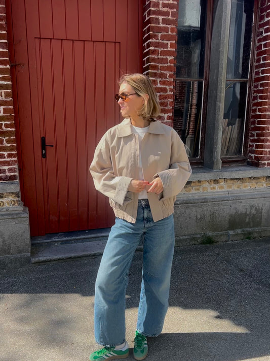 Oversized bomber jacket